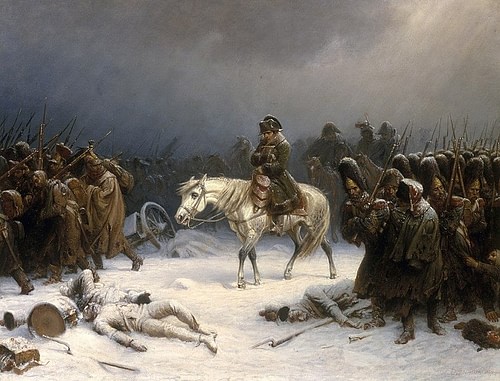Napoleon's Retreat from Moscow (by Adolph Northen, Public Domain) Napoleon's Retreat from Moscow (by Adolph Northen, Public Domain)