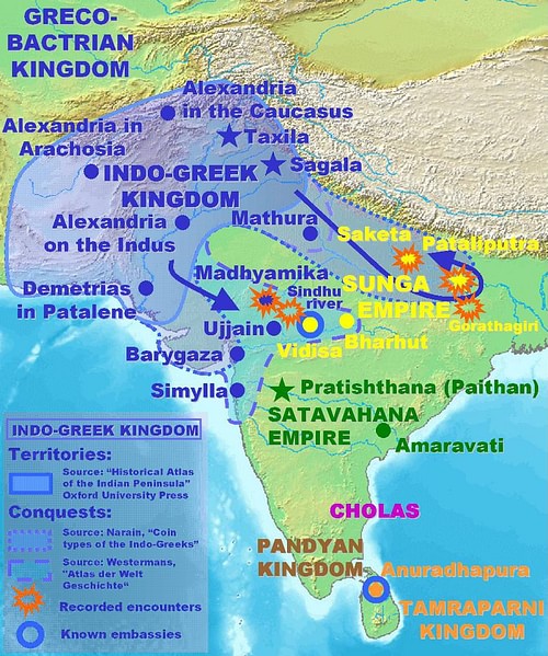 Indo-Greek Campaigns (by PHGCOM, GNU FDL) Indo-Greek Campaigns (by PHGCOM, GNU FDL)